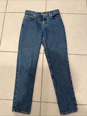 Victoria's Secret Mid-Rise Straight Leg Jeans - Indigo Blue
